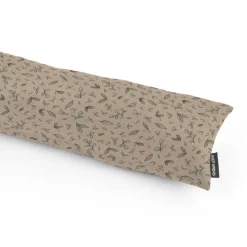 Dekostoff Halbpanama Leinenlook Leaf Soft Watercolor Allover Blätter natur grün 1,40m Breite