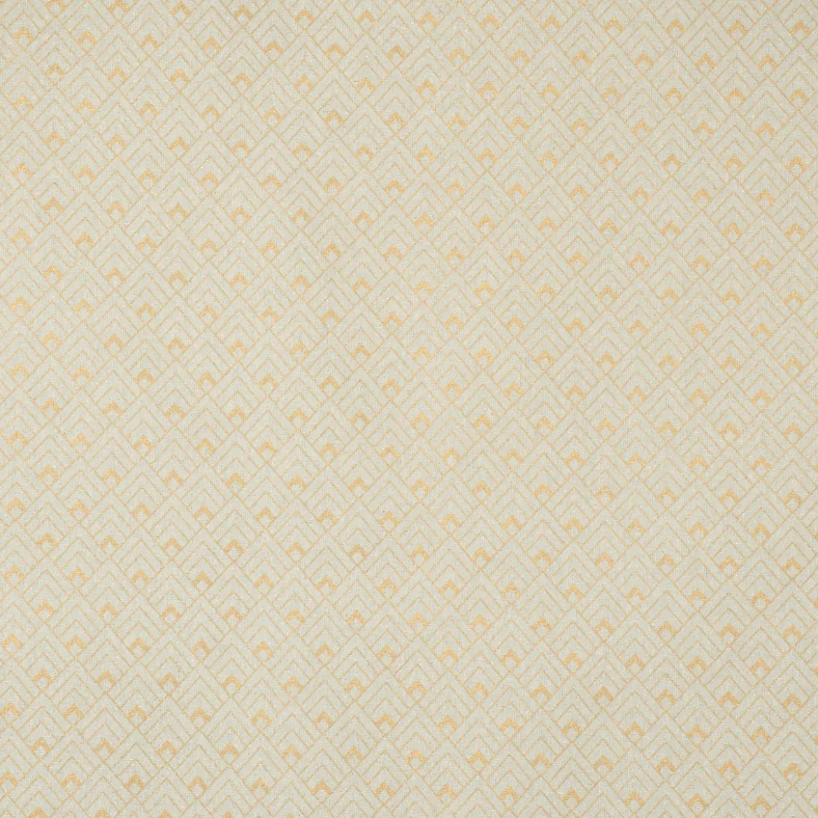 Dekostoff Halbpanama Leinenlook Metallic Art Deco Rauten mintgrün goldfarbig 1,40m Breite