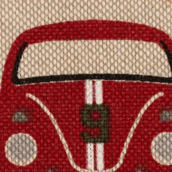 Dekostoff Halbpanama Leinenlook VW Beetle Racing Volkswagen Käfer natur rot grün blau 1,40m Breite