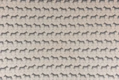 Dekostoff Halbpanama Leinenlook Zebra beige schwarz grau 1,40m Breite
