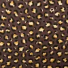 Dekostoff Halbpanama Leomuster Leoprint dunkelbraun gold 1,40m Breite