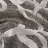 Dekostoff Jacquard beidseitig Labyrinth Liniengeflecht grau silber 1,60m Breite