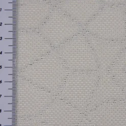 Dekostoff Jacquard Doubleface Glitzer geometrisch Kreise weiß silberfarbig 2,80m Breite