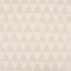 Dekostoff Jacquard Doubleface Premium Metallic Triangel Retro Scandi gold hellbeige 1,4m Breite