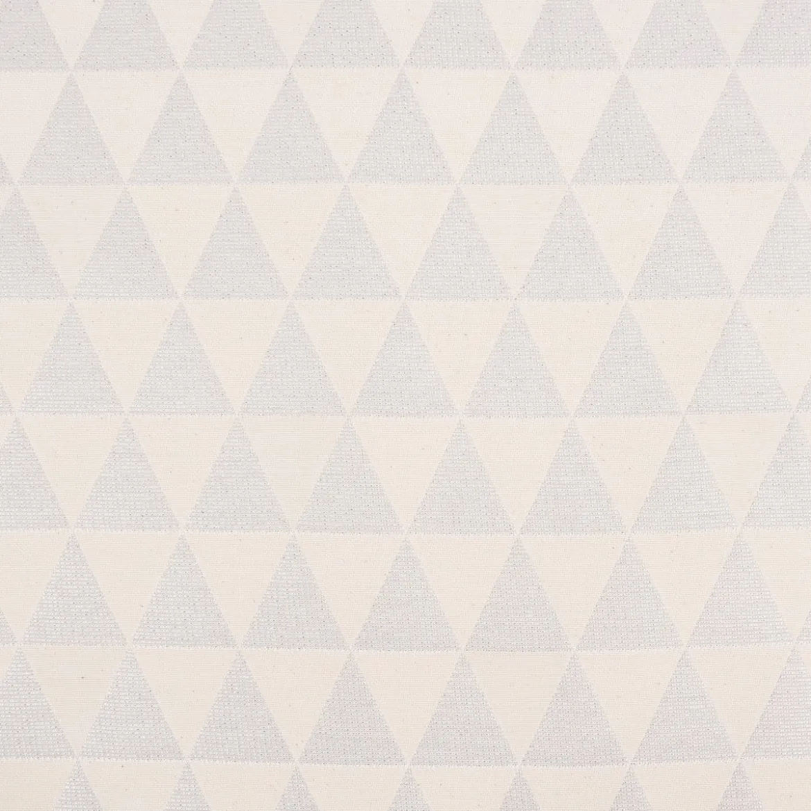 Dekostoff Jacquard Doubleface Premium Metallic Triangel Retro Scandi silber hellbeige 1,4m Breite