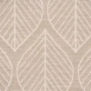 Dekostoff Jacquard Doubleface Premium Leaf Retro Scandi Blätter beige 1,4m Breite