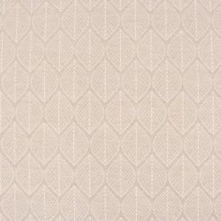 Dekostoff Jacquard Doubleface Premium Leaf Retro Scandi Blätter beige 1,4m Breite