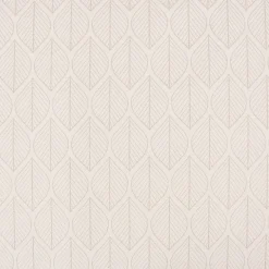 Dekostoff Jacquard Doubleface Premium Leaf Retro Scandi Blätter beige 1,4m Breite