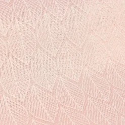 Dekostoff Jacquard Doubleface Premium Metallic Leaf Retro Scandi Blätter rosa beige 1,4m Breite