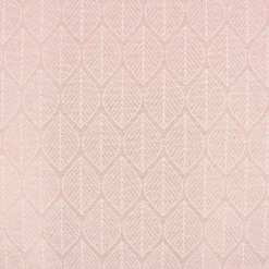 Dekostoff Jacquard Doubleface Premium Metallic Leaf Retro Scandi Blätter rosa beige 1,4m Breite