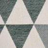 Dekostoff Jacquard Doubleface Premium Triangel Retro Scandi grün hellbeige 1,4m Breite
