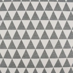 Dekostoff Jacquard Doubleface Premium Triangel Retro Scandi grün hellbeige 1,4m Breite