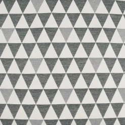 Dekostoff Jacquard Doubleface Premium Triangel Retro Scandi grün hellbeige 1,4m Breite