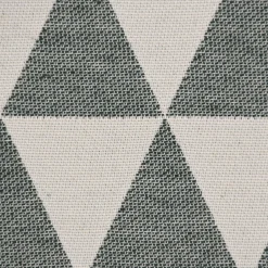Dekostoff Jacquard Doubleface Premium Triangel Retro Scandi grün hellbeige 1,4m Breite