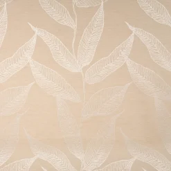 Dekostoff Jacquard Doubleface Blätter natur wollweiß made in Gemrany 140cm Breite