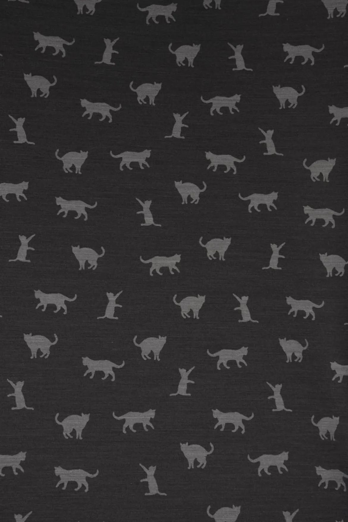 Dekostoff Jacquard Plaidstoff Wendestoff Cats Cosy Katzen grau 1,40m Breite