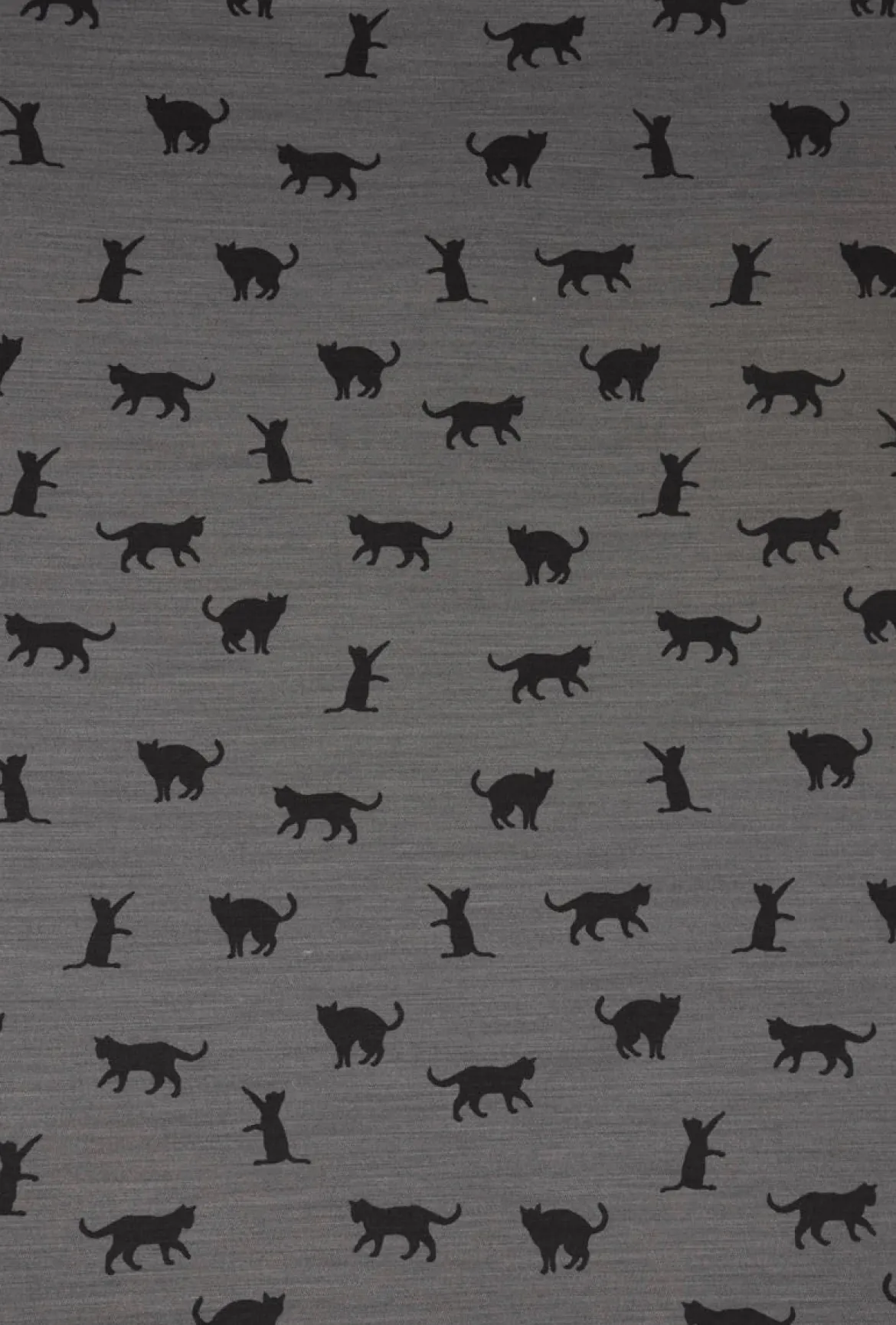 Dekostoff Jacquard Plaidstoff Wendestoff Cats Cosy Katzen grau 1,40m Breite