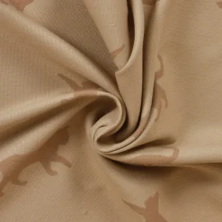 Dekostoff Jacquard Plaidstoff Wendestoff Cats Cosy Katzen sand beige 1,40m Breite