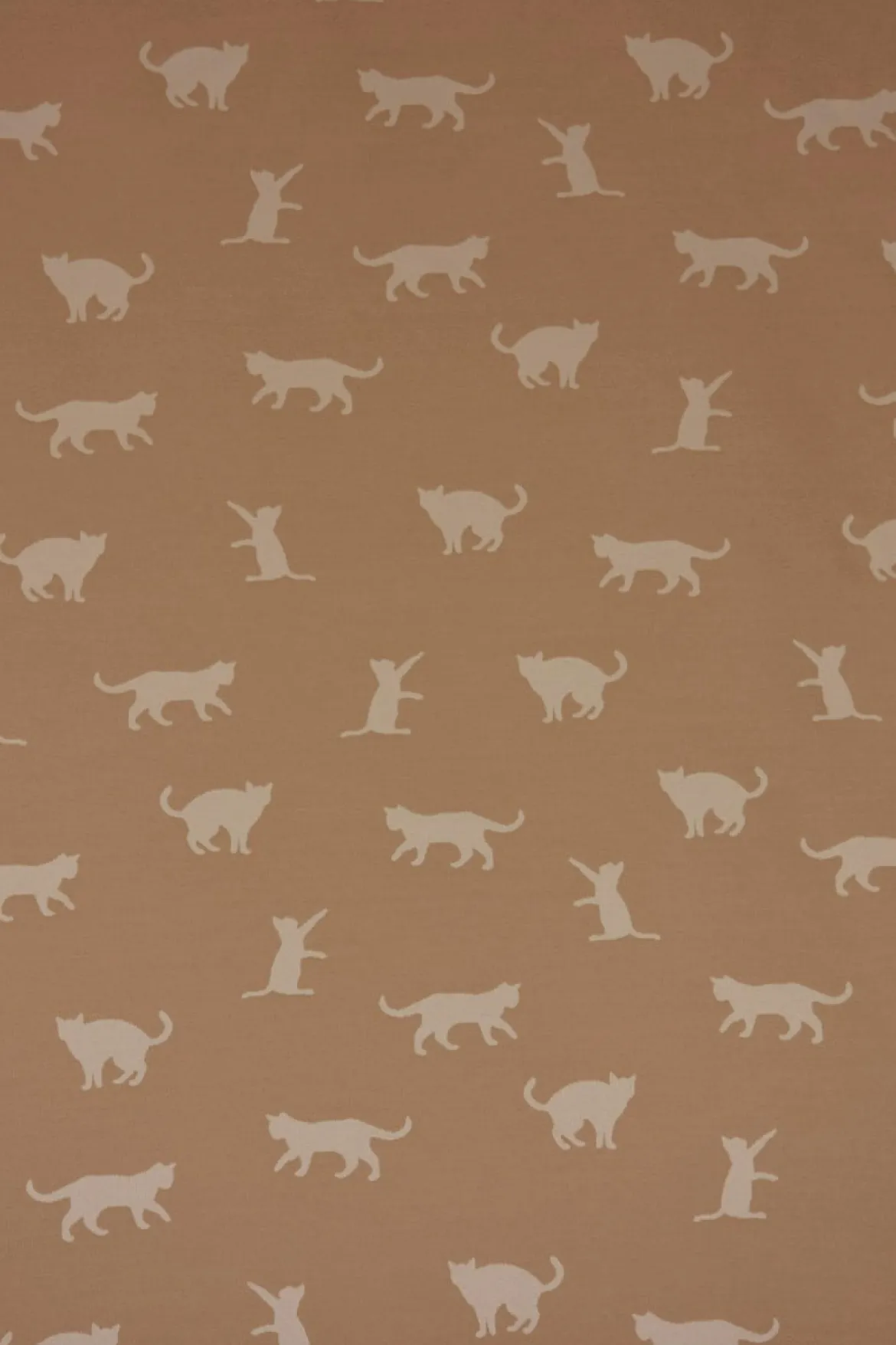 Dekostoff Jacquard Plaidstoff Wendestoff Cats Cosy Katzen sand beige 1,40m Breite