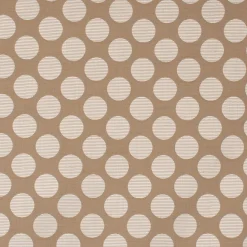 Dekostoff Jacquard Polsterstoff Pia Stone Kreise beige 1,45m Breite