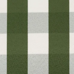 Dekostoff Jacquard Stoff Karos grün weiß 140cm Breite