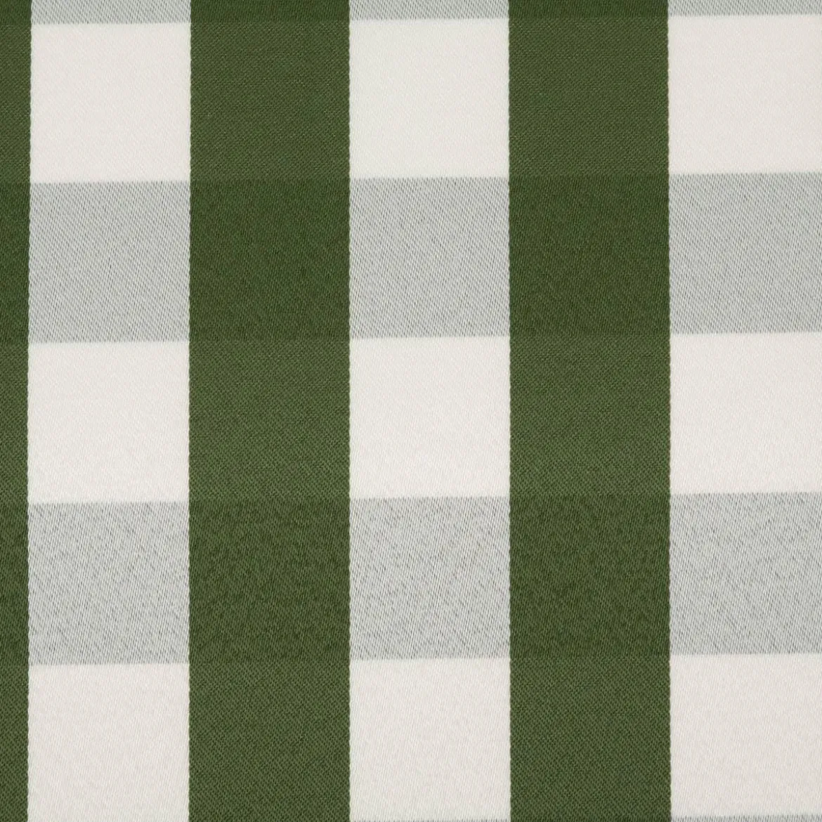 Dekostoff Jacquard Stoff Karos grün weiß 140cm Breite