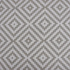 Dekostoff Jacquardstoff Wendestoff Leinen Rauten Inka ecru beige 1,50m Breite