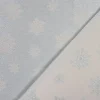 Dekostoff Jacquard Wendestoff Ice Star Schneeflocken Eiskristalle beige hellblau silberfarbig1,40m Breite