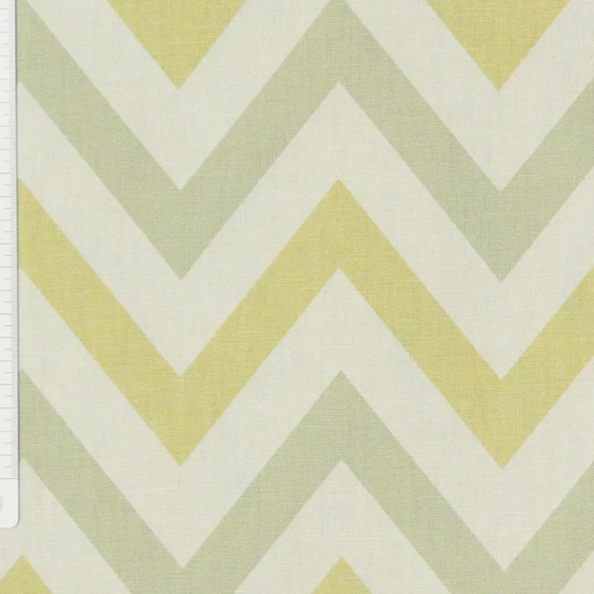 Dekostoff Jazz Soda Chevron Zacken breit creme gelb grau