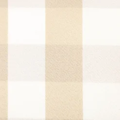 Dekostoff Karos beige weiß 140cm Breite