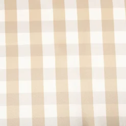 Dekostoff Karos beige weiß 140cm Breite