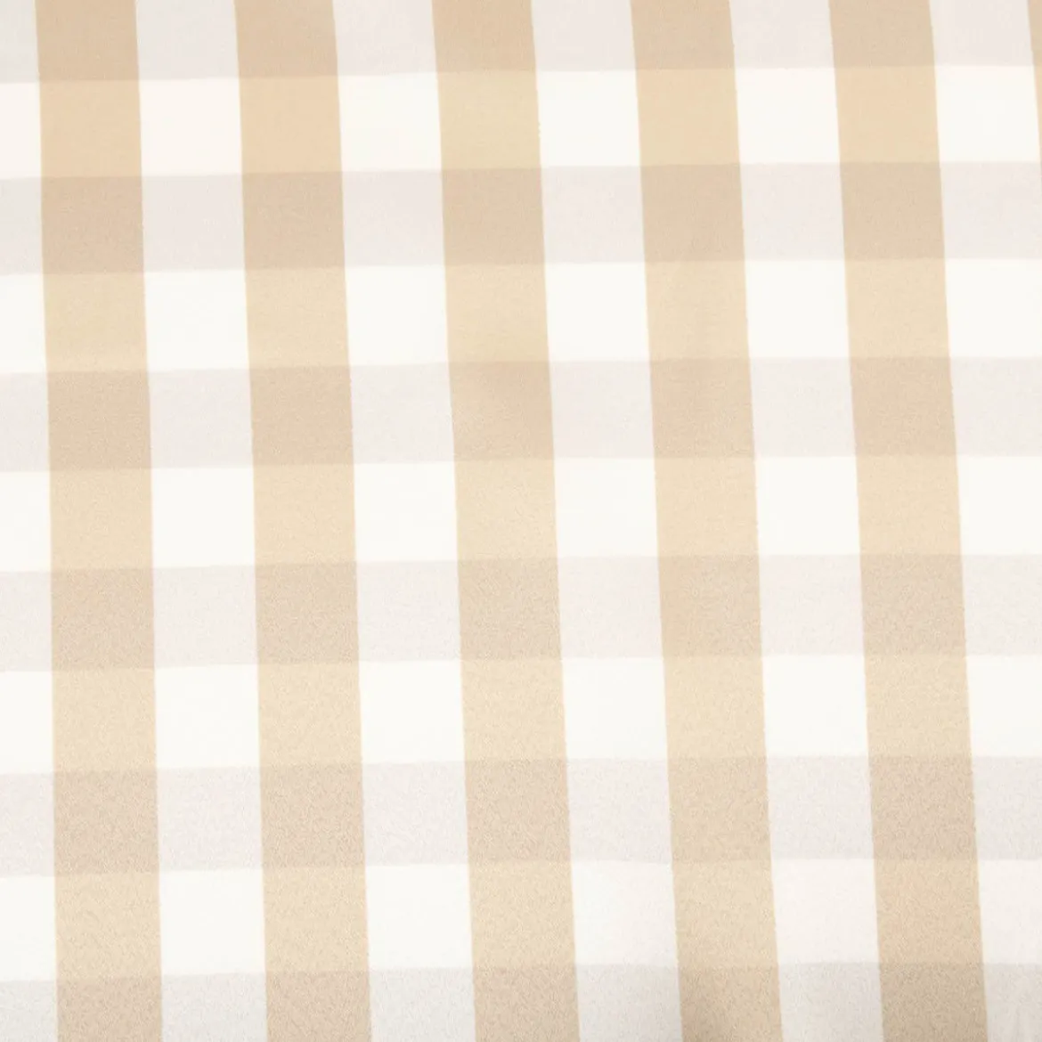 Dekostoff Karos beige weiß 140cm Breite