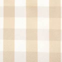 Dekostoff Karos beige weiß 140cm Breite