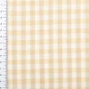 Dekostoff Karos klein beige weiß 140cm Breite