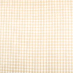 Dekostoff Karos klein beige weiß 140cm Breite