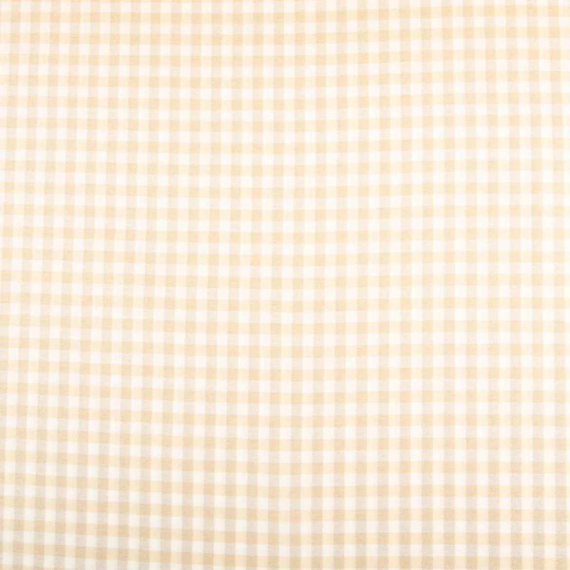 Dekostoff Karos klein beige weiß 140cm Breite