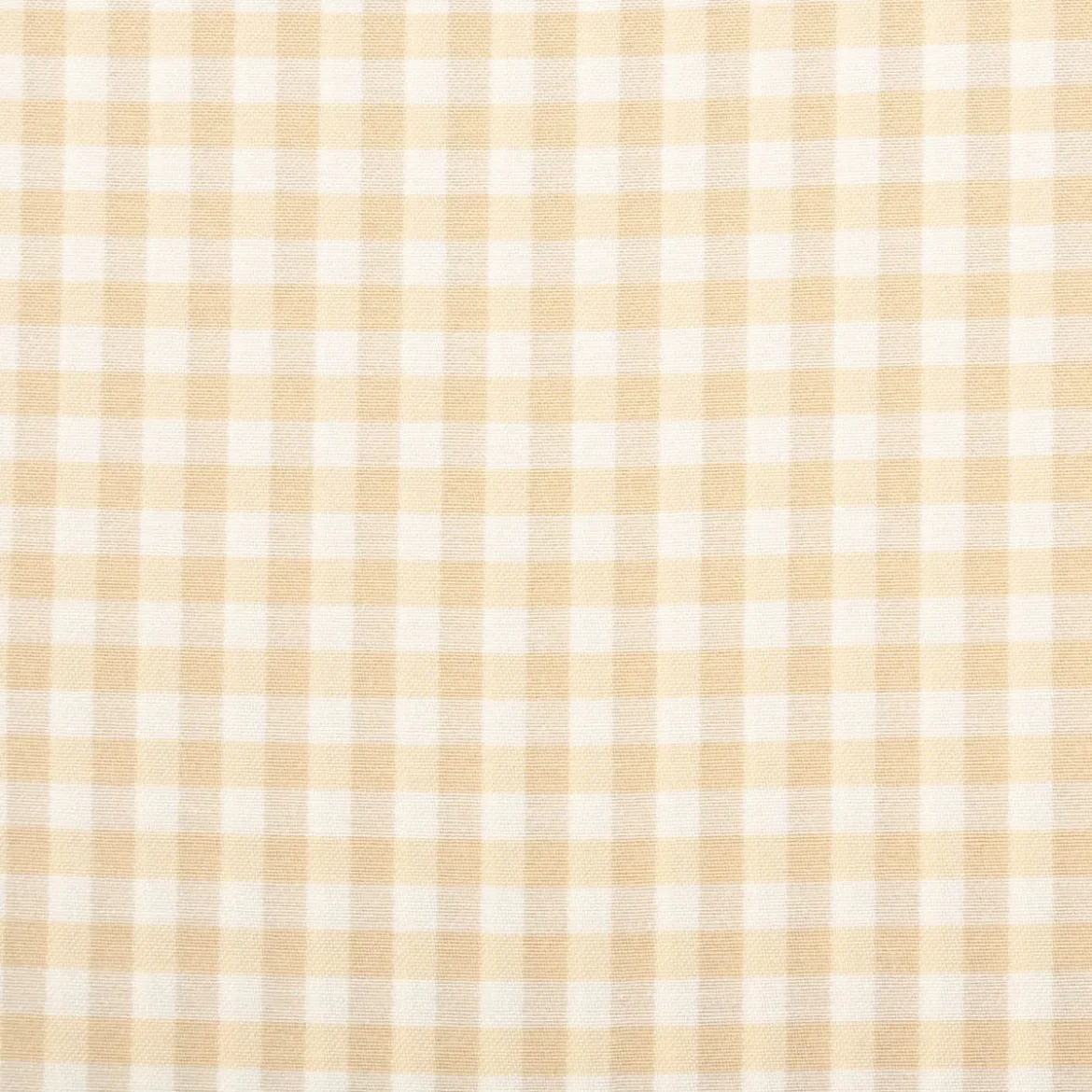 Dekostoff Karos klein beige weiß 140cm Breite