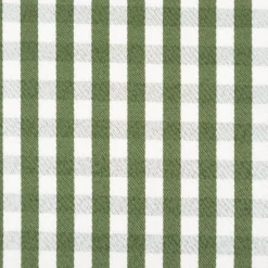 Dekostoff Karos klein grün ecru 140cm Breite