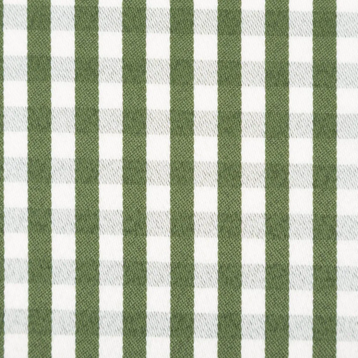 Dekostoff Karos klein grün ecru 140cm Breite