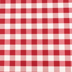 Dekostoff Karos rot weiß 140cm Breite