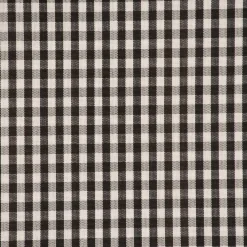 Dekostoff Landhausstoff CAPRI Karos 1x1cm schwarz ecru 1,60m Breite