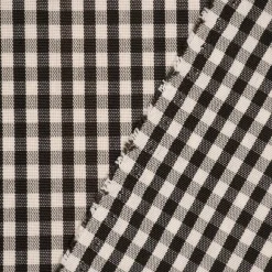 Dekostoff Landhausstoff CAPRI Karos 1x1cm schwarz ecru 1,60m Breite