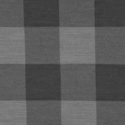 Dekostoff Landhausstoff Plaidstoff Wendestoff Checks Cosy Karo grau 1,40m Breite