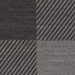 Dekostoff Landhausstoff Plaidstoff Wendestoff Checks Cosy Karo grau 1,40m Breite