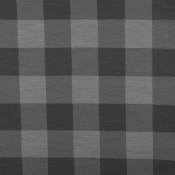 Dekostoff Landhausstoff Plaidstoff Wendestoff Checks Cosy Karo grau 1,40m Breite