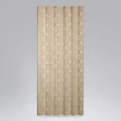 Dekostoff Lurex Wendestoff Weihnachten beidseitig Sterne beige gold 1,6m Breite