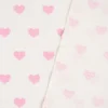 Dekostoff Ottoman Canvas rosafarbige Herzchen weiß rosa 1,40m Breite