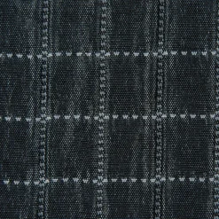 Dekostoff Plaidstoff Steppstoff Überwurf Fliesen Quadrate überbreit graublau weiß 2,80m Breite