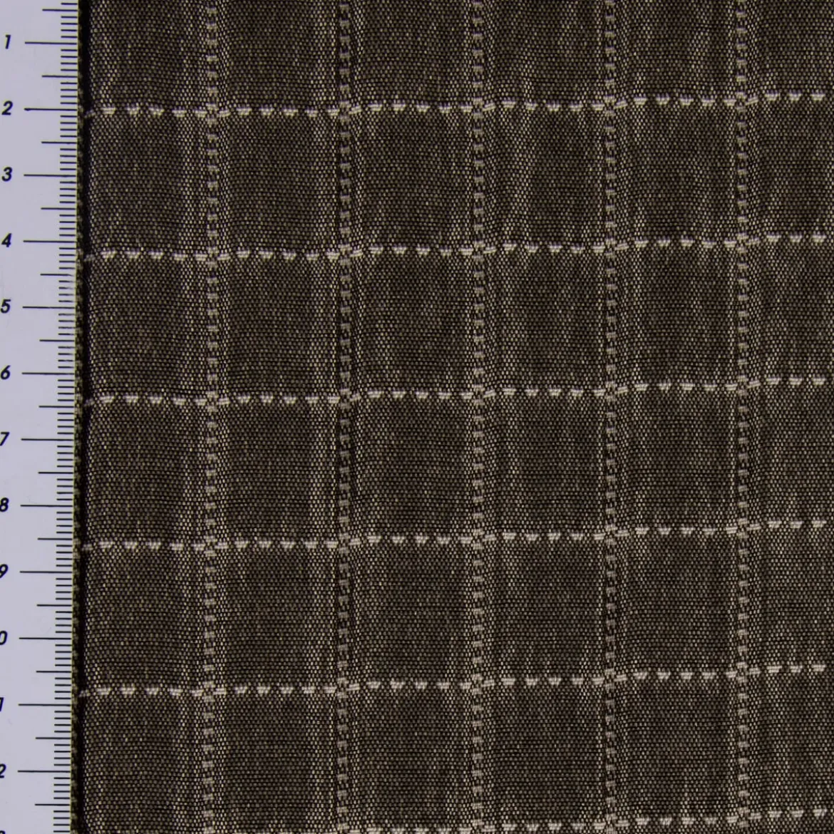 Dekostoff Plaidstoff Steppstoff Überwurf Fliesen Quadrate überbreit taupe goldbraun weiß 2,80m Breite