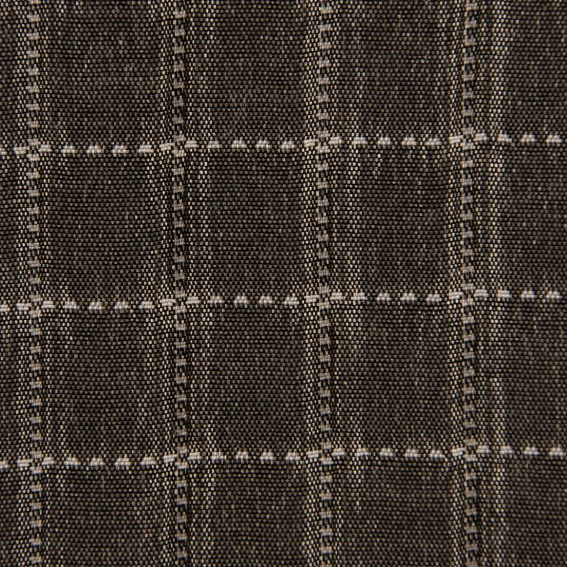 Dekostoff Plaidstoff Steppstoff Überwurf Fliesen Quadrate überbreit taupe goldbraun weiß 2,80m Breite